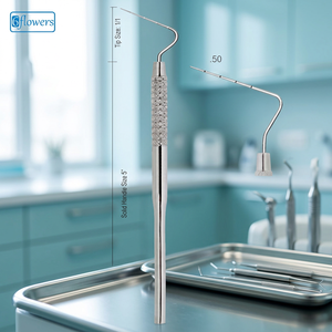 Instrumento Dental de Relleno de Calidad Premium, Instrumento Dental Manual de Acero Inoxidable, Tamaño 1/1, Mango Sólido de 5 Pulgadas, Clase I - Product Image 2