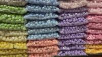 Perles en velours acrylique 10 mm couleur macaron, faites à la main, accessoires DIY, perles rondes en plastique pour sacs - Vente chaude