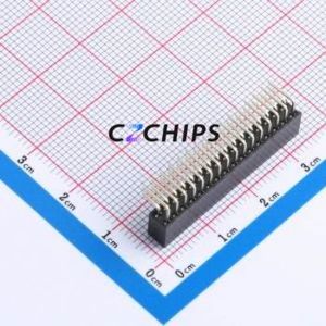 XDM200-2-16-W-6.35-G0 Pin Socket Bent Lead Through Hole,P=2mm Connector 2x16P 2mm Square Hole Right Angle Insert - Product Image 2