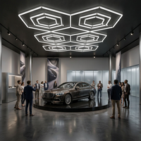 Éclairage de détail pour exposition, forte luminosité, boîtier PC durable, service OEM/ODM, installation facile, pour salon automobile