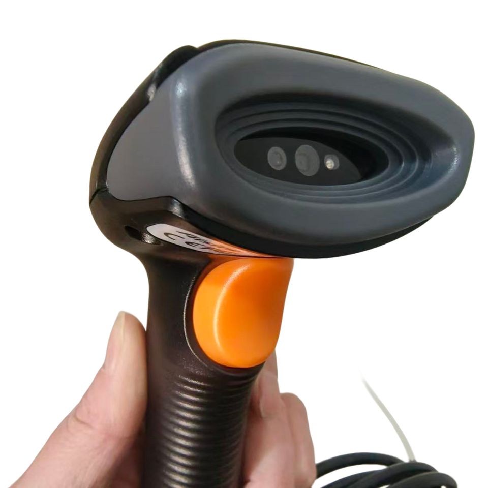 VB02 Handheld Laser Scanner Gun Wired Barcode Qr Code Scanning Wired ...