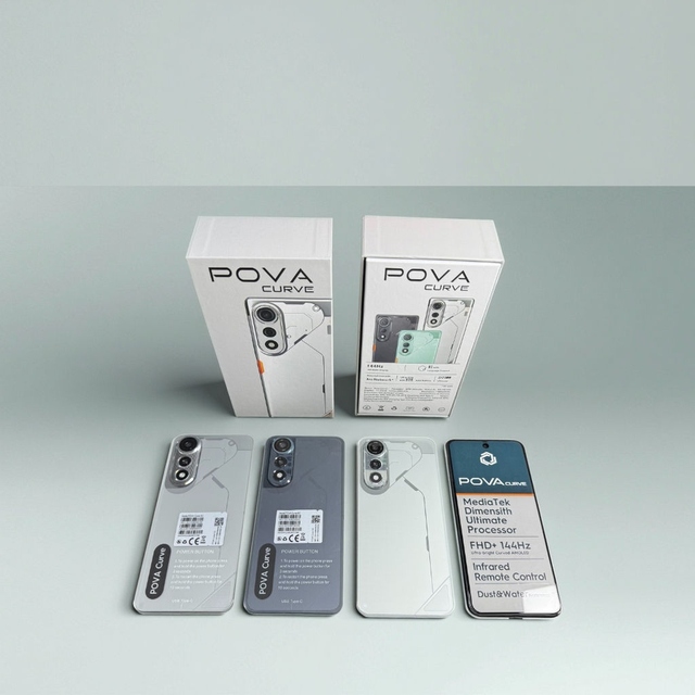 Pova7 Pro HD Smartphone Large 6.7\" Screen 1T In-Stock Android Phone 120Hz Refresh Rate English Operating Language