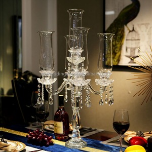 เชิงเทียนคริสตัล 7 แขน รุ่น K62 สไตล์ยุโรปสมัยใหม่ คุณภาพสูง สำหรับตกแต่งงานแต่งงาน - Product Image 5