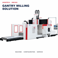 Centre d'usinage à portique GMC6020 5 axes, broche BT50, 24 outils pour la découpe des métaux