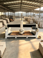 Machine de découpe de pierre à pont 4+3 axes ZEUS 15KW+7.5KW, Scie de découpe CNC, Formage, Perçage, Boîte de vitesses, Pompe, Roulement, Moteur de haute précision