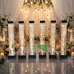 Lampe <span class=keywords><strong>colonne</strong></span> à bulles d'eau LED sur pied, carrée, pour la décoration de la maison et les mariages - Product Image 1