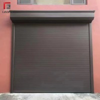 Porte à enroulement rapide en aluminium pour devanture de commerce, isolée avec mousse PU, ouverture rapide, motorisée