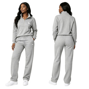 Y71658 <b>Women</b> Tracksuit Set Polyester Cotton Stand Collar Sweatshirt <b>Pants</b> <b>Lounge</b> Wear Fitness Outfit Adult Size 30 - Product Image 2