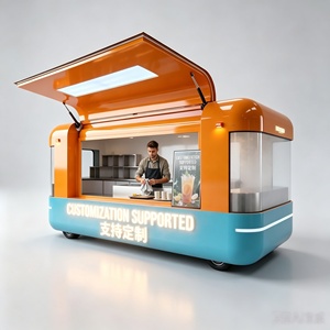 Chariot alimentaire électrique sur <span class=keywords><strong>roues</strong></span> avec équipement de cuisine complet pour la vente de rue et les services de restauration en plein air - Product Image 3