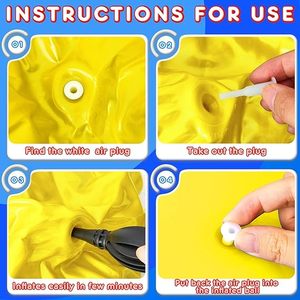 Trẻ em 4pcs Phễu nhảy nảy cho tập thể dục đồ chơi màu sắc động vật tập thể dục trẻ em mô hình bơm hơi quả bóng ngẫu nhiên - Product Image 6