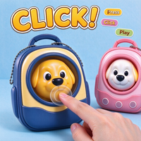 Nouveau jouet anti-stress porte-clés sac à dos animal mignon, jouets de décompression lumineux en plastique ABS coloré, certifié EN71, cadeau pour enfants, cadeau de fête