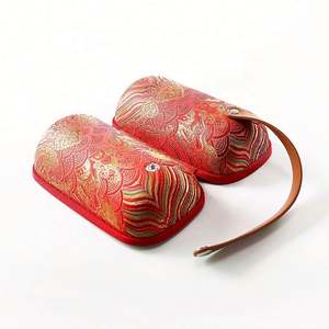 EVA Handmade <b>Red</b> Embroidery Clutch Bag Case Chinese Style Leather Handle Luxury Waterproof Wedding/Birthday/Home Teapot <b>Gift</b> <b>Box</b> - Product Image 6