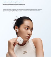 Écouteurs intelligents Buds 6S BT, écouteurs sans fil stéréo à basses profondes, commande tactile portable, étanches