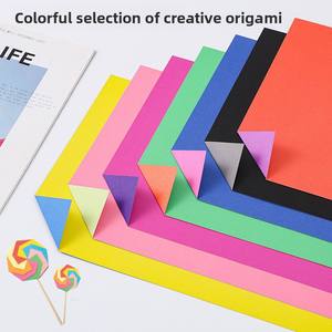 Papier d'art A4 180g biodégradable et recyclable en pâte de paille, couché cire, double face, bicolore, gaufré, pliable pour <span class=keywords><strong>origami</strong></span>, pour enfants et étudiants - Product Image 2