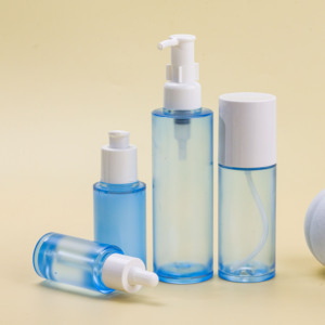 Bouteille de sérum compte-gouttes <span class=keywords><strong>bleu</strong></span> clair 30 ml <span class=keywords><strong>60</strong></span> ml Toner PETG <span class=keywords><strong>plastique</strong></span> emballage cosmétique de soins de la peau 120 ml 150 ml ensemble de bouteilles de lotion - Product Image 2