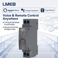 Interrupteur intelligent WiFi 63A 1P+N, disjoncteur MFZ, compteur d'énergie, surveillance kWh, minuterie, Tuya/SmartLife, relais miniatures de contrôle 6kA