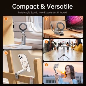 Innovative Tripod <b>Phone</b> Holder Adjustable Tripod Stand Universal 360 Rotating Car Mobile <b>Phone</b> Holder Magnetic - Product Image 6