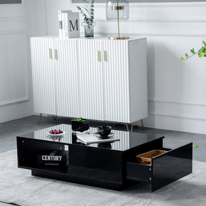 Ưu đãi đặc biệt hiện đại di động thêm màu trắng lớn tròn gỗ rắn etiopean và eritrean lễ Led nhà Bàn cà phê - Product Image 4