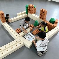 Blocs de construction surdimensionnés pour enfants, ensemble de jeu créatif pour construire le grand monde du terrain de jeu
