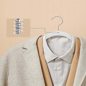 Xiqi 360 độ xoay móc chống trượt nhung quần áo móc cho tủ quần áo & phòng tắm - Product Image 2