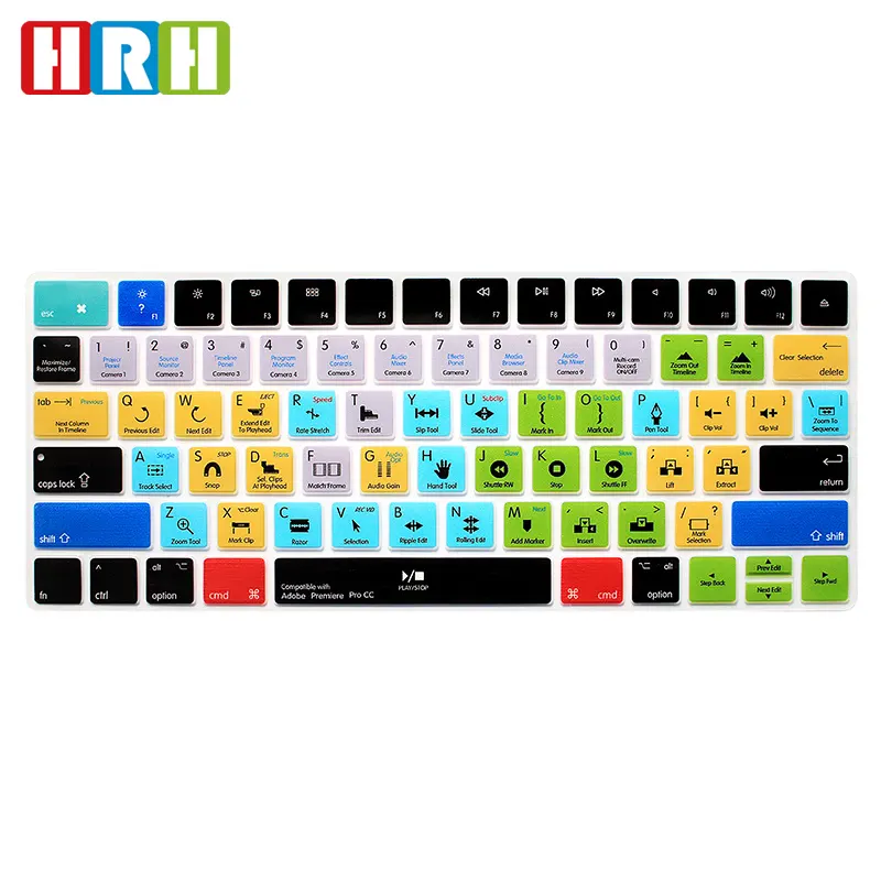 Logic Pro XPremiere Pro CC Photoshop PS/Shortcuts Keyboard Cover Skin for Magic Keyboard MLA22LLB/A for adobe premiere pro cc