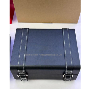 High-Quality <b>Black</b> <b>Watch</b> Presentation Box with Custom Logo, Elegant Luxury Heritage Designer <b>Watch</b> Display Case - Product Image 3