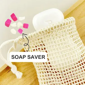 Meilleur vendeur vente en gros sac de savon suspendu multicolore pour le lavage du visage avec protection de l'environnement sac en maille de mousse de nylon - Product Image 2
