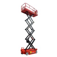 Nouvelle plateforme élévatrice à ciseaux hydraulique électrique pliable de 6 m, capacité de charge de 500 kg, hauteur de travail maximale de 18 m, boîte de vitesses en acier inoxydable
