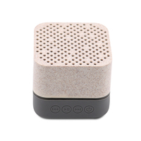 Mini Altavoz Portátil Inalámbrico BT, Ecológico, Biodegradable, de Paja de Trigo, Resistente al Agua, para Música, Computadora y Teléfono Móvil, Venta al Por Mayor