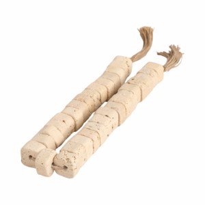 Ghirlanda di perle in travertino con nappe in iuta per decorare la casa, il bagno, l'ufficio, gli scaffali e il tavolino da caffè. - Product Image 2