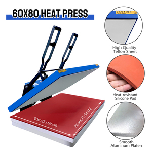 Presse à chaud grand format 60x90cm haute pression pour sublimation sur t-shirts - Product Image 4