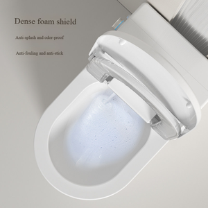 Nouvelle conception de siège intelligent avec levage automatique du couvercle, protection en mousse dense, chauffage du siège, <span class=keywords><strong>changement</strong></span> automatique de film, siphon en S inclus, montage au sol - Product Image 4