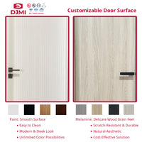 Porte en bois massif ignifugée de conception moderne, couleur bois grainée, écologique, personnalisée, pour l'intérieur des pièces