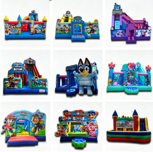 Castillo <span class=keywords><strong>Hinchable</strong></span> Comercial para Exteriores, Tobogán <span class=keywords><strong>Hinchable</strong></span> con Diseño de Dibujos Animados, Alquiler de Casas Hinchables para Fiestas Infantiles - Product Image 6