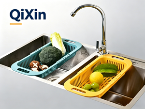Colador <span class=keywords><strong>Plegable</strong></span> Ajustable QiXin QX-C410 de Plástico de Grado Alimenticio con Ganchos Ajustables, Fabricado en China (OEM) - Product Image 6