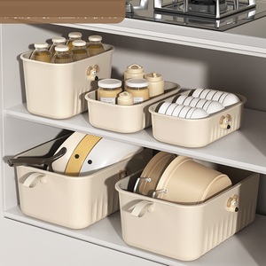 Đa-Sử Dụng Lưu Trữ Nhà Stackable Nhựa Lớn Lưu Trữ Thùng Hình Chữ Nhật Tổ Chức Lưu Trữ Hộp Với Nắp - Product Image 4