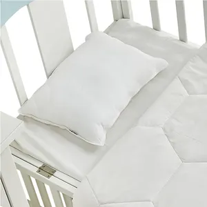 Fluff criança travesseiro com algodão 200T e 100% algodão natural preenchimento para o bebê berço criança cama dormindo-pescoço travesseiro para crianças como N