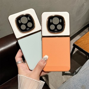 Protection de lentille en cuir végétalien placage classique coque arrière pour Huawei <span class=keywords><strong>Mate</strong></span> 70 60 Pro + RS / 50 40 <span class=keywords><strong>30</strong></span> Pro housse en microfibre intégrée - Product Image 1