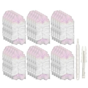30 pièces avec poteau télescopique 360 ° <span class=keywords><strong>plumeau</strong></span> jetable pour <span class=keywords><strong>Swiffer</strong></span> Multi-Surface Duster 4X microfibre pour le nettoyage des animaux domestiques violet - Product Image 2