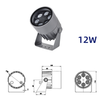 Projecteur LED 3W 9W 12W DC24V en aluminium moulé sous pression, étanche IP65, certifié CE, télécommande, CRI élevé, garantie 3 ans, personnalisable