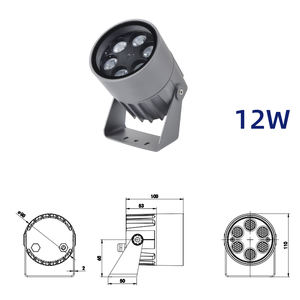 Projecteur LED 3W 9W 12W DC24V en aluminium moulé sous pression, étanche IP65, pour éclairage extérieur <span class=keywords><strong>de</strong></span> jardin, cour, paysage et allées - Product Image 3