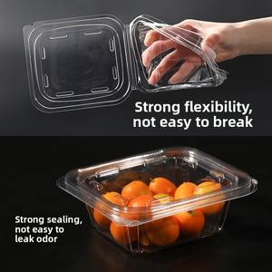 Boîtes d'emballage transparentes en clamshell pour <span class=keywords><strong>raisins</strong></span>, prêtes à consommer, à emporter, fabriquées en Chine, avec conteneur inviolable - Product Image 6