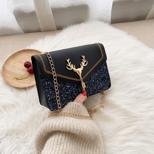 Túi Đeo Vai Nữ Giá Rẻ Thời Trang Logo Kim Loại Chất Liệu Lấp Lánh Túi Xách Đeo Chéo - Product Image 5