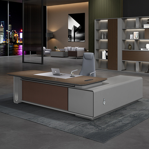 Bán buôn bán hàng trực tiếp tùy chỉnh thiết kế hiện đại ghế văn phòng và bảng sang trọng văn phòng điều hành Bàn cho ông chủ - Product Image 2