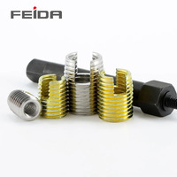FEIDA Heavy Industry Self Tapping Tool Female Inch Thread Inserts 302 Stainless Steel Plain Finish Slotted Drive OEM