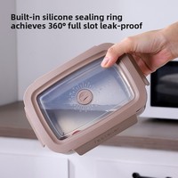 Boîte à lunch portable isotherme en acier inoxydable à double compartiment pliable 1-2L pour les employés de bureau, les étudiants, boîte minimaliste moderne