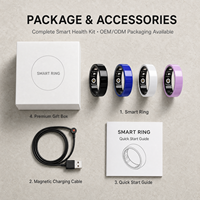 Bague intelligente NFC en acier inoxydable avec suivi du rythme cardiaque, du sommeil et de la forme physique, compatible Android, étanche IP68