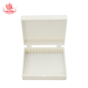 Portaobjetos de laboratorio biológico 7101, capacidad para 25 portaprobillos, caja de plástico para muestras - Product Image 3