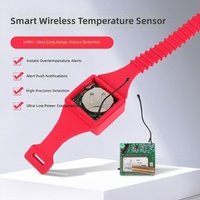 Capteur de température sans fil haute précision avec précision de 1 °C pour armoires de distribution industrielles et systèmes électriques, modèle LoRa