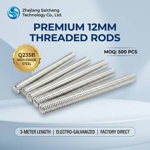 <span class=keywords><strong>Tige</strong></span> <span class=keywords><strong>filetée</strong></span> entièrement galvanisée à droite en acier au carbone Q235B M12 de Zhejiang Saicheng pour suspension de <span class=keywords><strong>plafond</strong></span> de support solaire - Product Image 4